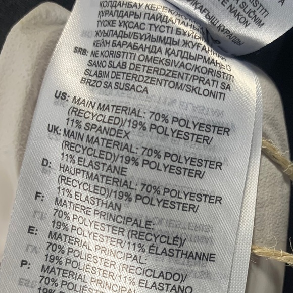 New! Adidas Black White Three Stripe Active Tight - Picture 10 of 11